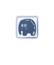 キングジム（KING　JIM）　透明スタンプ「氷印」　スタンプパッド　CLP－008　ゾウ