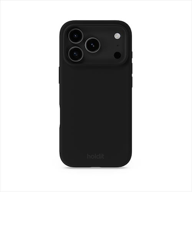 【iPhone17Pro】　ホールディット（holdit）　シリコンケース　16809　黒