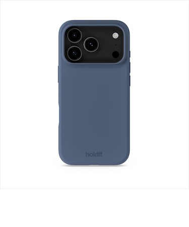 【iPhone17Pro】　ホールディット（holdit）　シリコンケース　16810　青