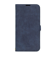 【iPhone17】　ナチュラルデザイン（NATURAL　design）　STYLE　NATURAL　手帳型ケース　ブルー