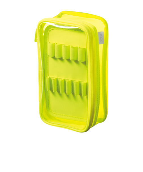 リヒトラブ（LIHIT　LAB.）　XCOA　リバーシブルクリヤーペンケース　A－3800－5　ネオンイエロー