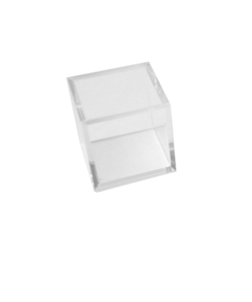 プラスチックキューブ　角　クリア　30×30×30mm