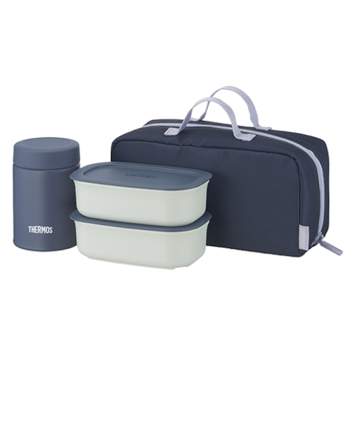 サーモス（THERMOS）　スープランチセット　JEH－800G　NV　グレーネイビー