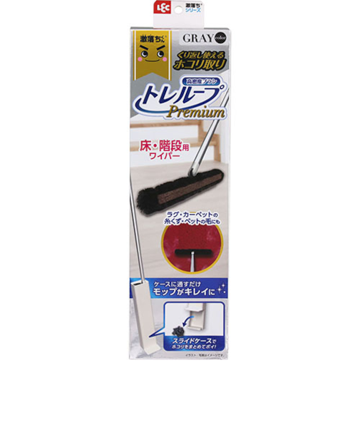レック　激落ちくん　トレループプレミアム　ワイパー　床・階段用　グレー