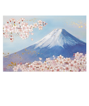【クリスマス】　チキュウグリーティングス　和風クリスマスカード　富士山　C07－0043