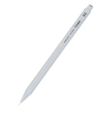 コクヨ（KOKUYO）　キャンパス　サッと芯を入れて書き出せるシャープペンシル　0.3mm　PS-PE103L1-M-1P　グレー