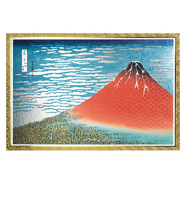 【クリスマス】　チキュウグリーティングス　和風クリスマスカード　浮世絵　C07－0032