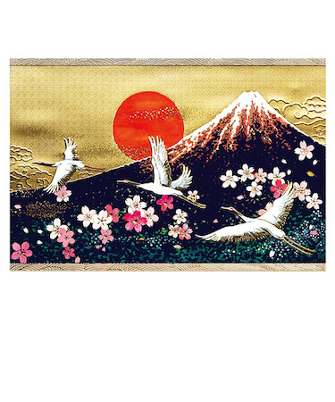 【クリスマス】　チキュウグリーティングス　和風クリスマスカード　富士山　C07－0028