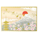 【クリスマス】　チキュウグリーティングス　和風クリスマスカード　富士山　C07－0045
