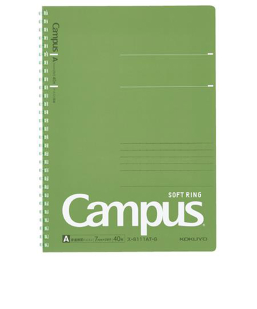 コクヨ（KOKUYO）　キャンパス　ソフトリング　A罫ドット　B5　スS111ATG　グリーン