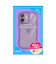 【iPhone17】　ココケース（COCO　case）　クリアなくねくねケース　パープル