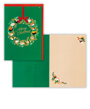 【クリスマス】　ホールマーク（Hallmark）　クリスマスグリーティングカード　836603　寿司リース2
