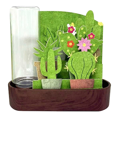 【お買い得】　積水樹脂　自然気化式ECO加湿器　うるおい　サボテン　ULW‐TN‐GR