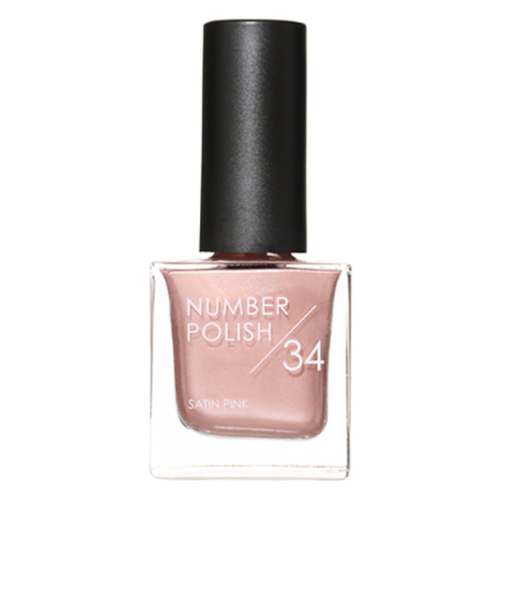ナンバーポリッシュ（NUMBER　POLISH）　34　SATIN　PINK　8mL