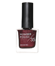 ナンバーポリッシュ（NUMBER　POLISH）　35　BRONZE　RED　8mL