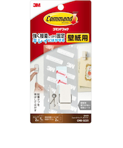 3M　コマンドフック　壁紙用　フォトクリップ　CMK-SC01　ホワイト