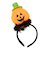【ハロウィーン】　クリアストーン　ゆるゆるパンプキンカチューシャ
