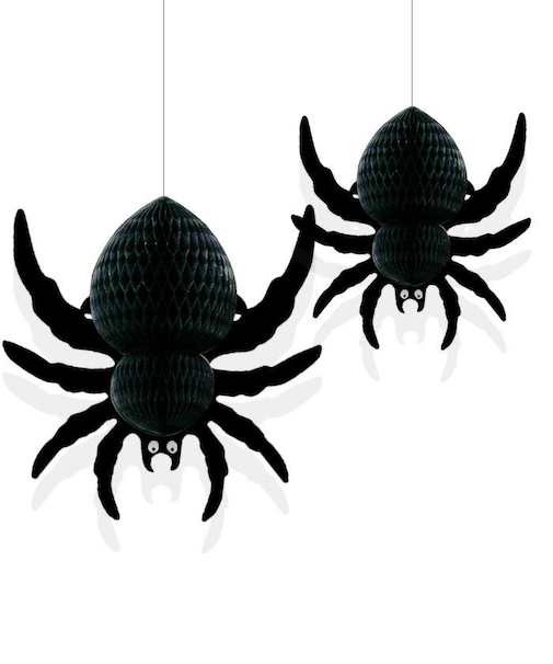【ハロウィーン】　ハニカム　ミニスパイダー　2個入