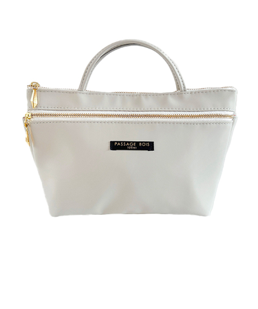 パサージュ・ボワ（Passage　Bois）　エコフォルテ　ファスナーポケットS　グレー／ゴールド