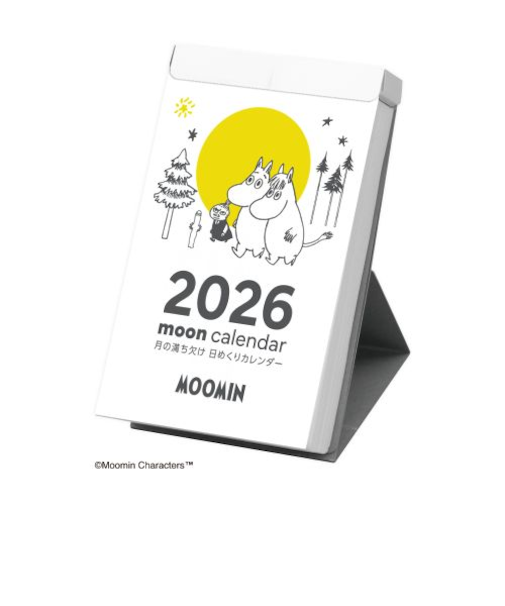 【2026年版・日めくり】　新日本カレンダー　ムーミン　月の満ち欠け日めくり　4460