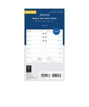 【2026年1月始まり】　ファイロファックス（Filofax）　見開き2週間　バイブル　26-68426　ホワイト