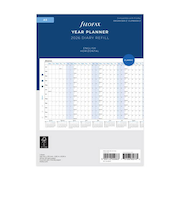 【2026年1月始まり】　ファイロファックス（Filofax）　ホリゾンタルイヤープランナー　A5　26-68506　ホワイト