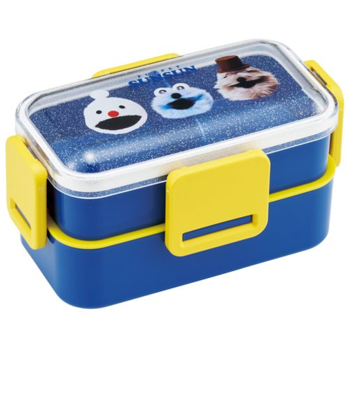 スケーター（Skater）　抗菌食洗機対応　2段ふわっと弁当箱　600mL　PFLW4　パペットスンスン