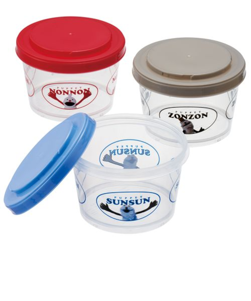 スケーター（Skater）　ジョイント式薄肉保存容器　3Pセット　SIJ3　パペットスンスン