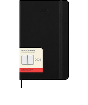 【2026年1月始まり】　モレスキン（MOLESKINE）　12ヶ月クラシックダイアリー　ハードカバー　ラージサイズ　デイリー1日1ページ　ブラック　月曜始まり