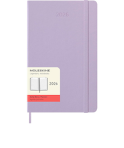 【2026年1月始まり】　モレスキン（MOLESKINE）　12ヶ月クラシックダイアリー　ハードカバー　ラージサイズ　デイリー1日1ページ　ライラック　月曜始ま