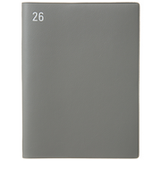 【2025年12月始まり】　ラコニック（LACONIC）　仕事計画　タスクログダイアリー　年号　B6変型　ウィークリーレフト　LWD09-250　グレー　月曜始