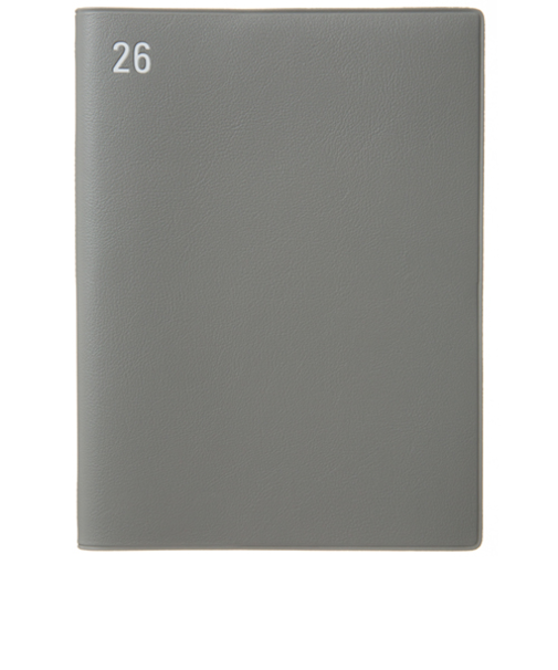 【2025年12月始まり】　ラコニック（LACONIC）　仕事計画　タスクログダイアリー　年号　B6変型　ウィークリーレフト　LWD09-250　グレー　月曜始