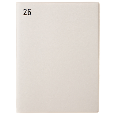 【2025年12月始まり】　ラコニック（LACONIC）　仕事計画　タスクログダイアリー　年号　B6変型　ウィークリーレフト　LWD09-250　ホワイト　月曜