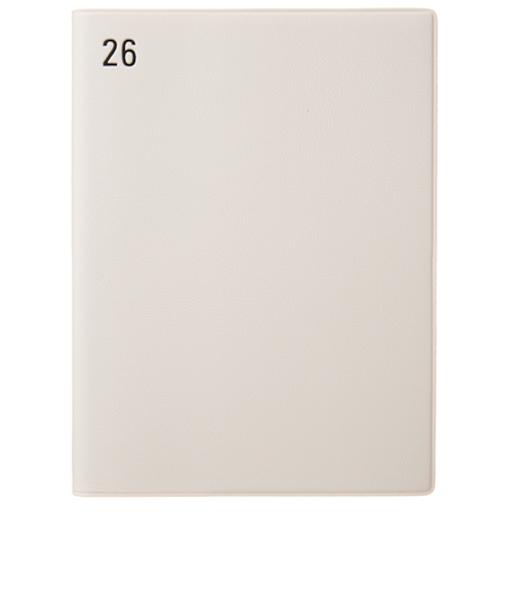 【2025年12月始まり】　ラコニック（LACONIC）　仕事計画　タスクログダイアリー　年号　B6変型　ウィークリーレフト　LWD09-250　ホワイト　月曜