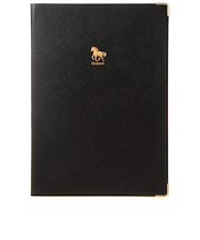 【2025年12月始まり】　ラコニック（LACONIC）　仕事計画　ダイアリー　十二支手帳　A5　マンスリーブロック　LAMD93-180　ブラック　月曜始まり