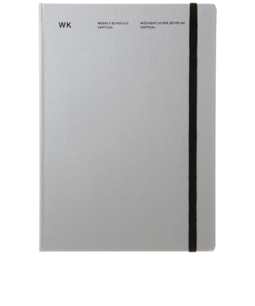 【2025年12月始まり】　ラコニック（LACONIC）　仕事計画　ワークダイアリー　ハードカバー　A5　ウィークリーバーチカル　LAD99-250　シルバー　