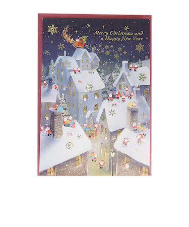 【クリスマス】アートプリントジャパン　ミニサンタポップアップカード　XC‐125019