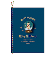 【クリスマス】アートプリントジャパン　ウッドパーツ　スノードーム