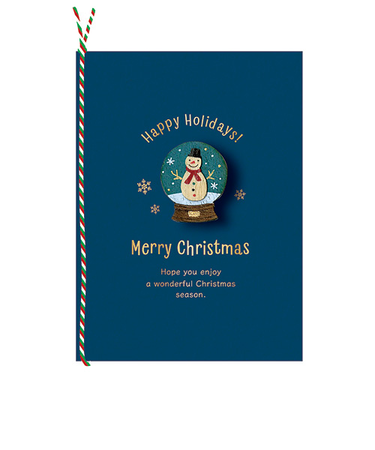 【クリスマス】アートプリントジャパン　ウッドパーツ　スノードーム