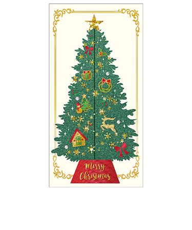 【クリスマス】アートプリントジャパン　シャイニーツリーポップアップ　グリーン