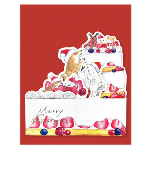 【クリスマス】　アクティブコーポレーション　しばいぬとクリスマスBOXカード　CMG－596
