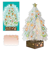 【クリスマス】　ホールマーク（Hallmark）　立体クリスマスカード　クリスタルクリアツリー　836160