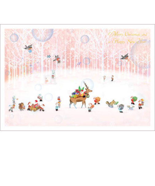 【クリスマス】　グリーティングライフ　ミニサンタカード　S－404