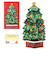 【クリスマス】　ホールマーク（Hallmark）　立体クリスマスカード　ラメグリーンツリー　826710