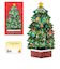 【クリスマス】　ホールマーク（Hallmark）　立体クリスマスカード　ラメグリーンツリー　826710