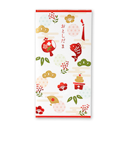 【年賀用品】　マルアイ　金箔お年玉　万円袋　和風　ノ‐3852　2枚入