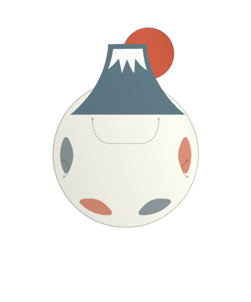 ポチ袋につけられるメッセージカード　富士山　3枚入