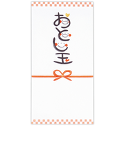 【年賀用品】　ホールマーク（Hallmark）　年賀祝儀封筒　お札用　箔　笑い文字　837617　2枚入り