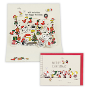 【クリスマス】　ホールマーク（Hallmark）　立体クリスマスカード　828370　スヌーピー　パーティーガーランド2