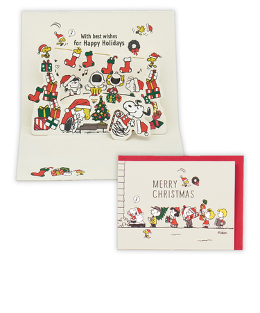 【クリスマス】　ホールマーク（Hallmark）　立体クリスマスカード　828370　スヌーピー　パーティーガーランド2